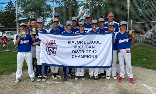 Home of the 2021 District 12 Majors League Champs!